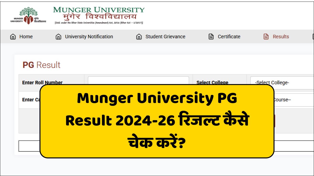 Munger University Part 3 Result 2022-25 Live Direct